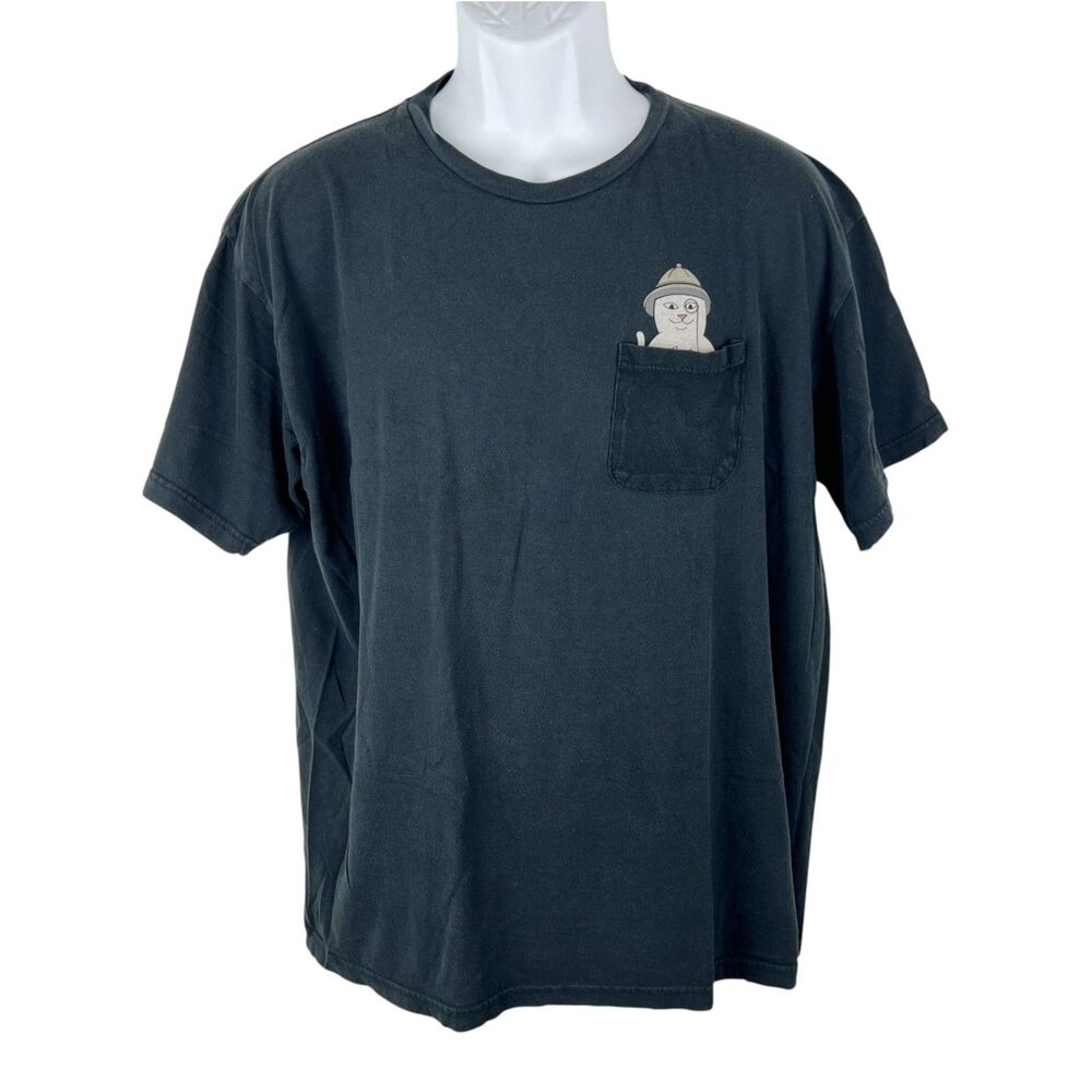 Rip N Dip Shirt Men Extra Large Black Pocket Tee Gator Streetwear Casual